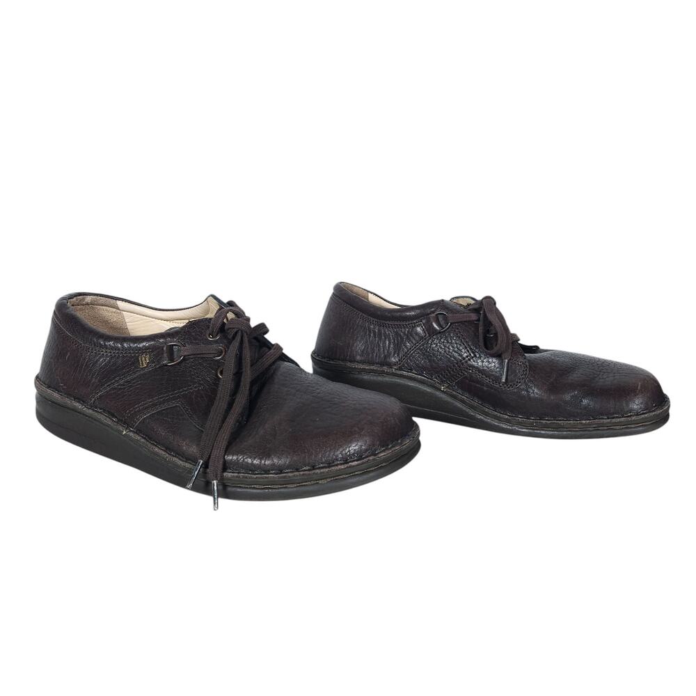 Finn Comfort York Lace Up Comfort Brogue Shoes EU 41 Brown Leather Orthopedic